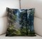 Nature Misty Cotton Linen Throw Pillow Case Cushion Cover Home Office Decorative for Sofa Living Room Square 18 X 18 Inches